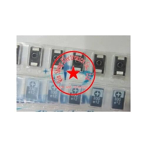 100pcs SMD tantalum polymer capacitors 2R5TPE330M9 2.5V 330UF POSCAP, polymer capacitance ENGINEERING OF