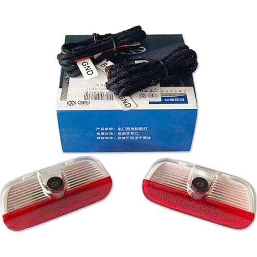 2PCS OEM Origin Door Warning Light interior LAMP LIGHTS+Cable WIRE For Golf Jetta MK5 MK6 Passat B6 B7 CC TIGUAN 3AD 947 411