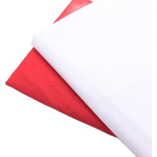 White Red solid cotton fabric diy shirt BLOUSE cloth sewing tilda fabrics patchwork cotton tissue home textile woven tela tecido