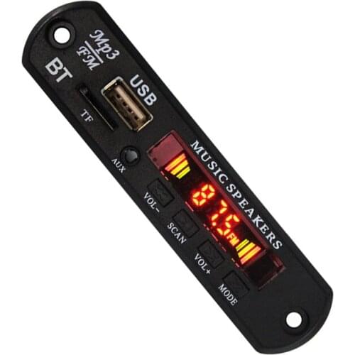 Bluetooth Mp3 Decoder Board Mp3 Player Car Kit Fm Radio Tf Usb Wma Aux Audio Receiver