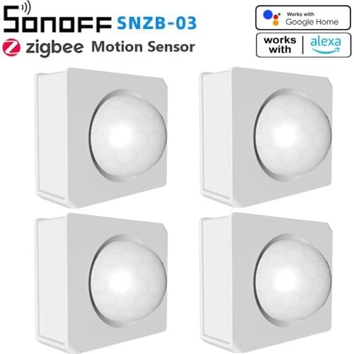3Pcs Itead SONOFF SNZB-03 ZigBee Motion Sensor Alert Notification Via e-WeLink App Work with ZigBee Bridge Smart Home Security