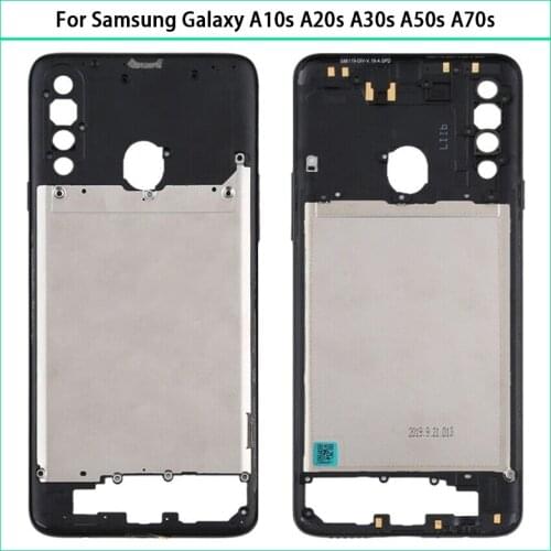New Middle Frame For Samsung Galaxy A10s A107 A20s A207 A30s A307 A50s A507 A70s A707 Mid Bezel Frame Back Housing Case Part