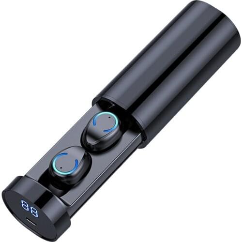 F9-6 Wireless 5.0 Binaural Stereo Sports Earphone With Power Display Voice Control Call Function Wireless Earphone