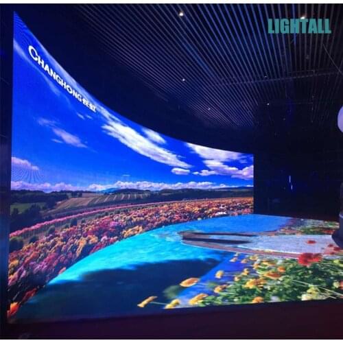 Indoor P2.6 curved led display 500*500mm RGB die-casting aluminum cabinet pixel full color smd flexible led panel led screen