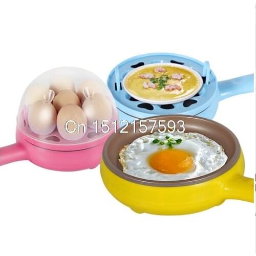 Multifunction household mini egg omelette Pancake Fried Steak Electric Frying Pan Non-Stick Boiled egg boiler steamer EU US plug