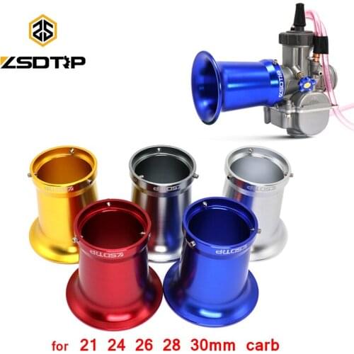 ZSDTRP 50mm Motorcycle Carburetor Air Filter Wind Horn Cup For Keihin OKO KOSO MIKUNI PWK 21/24/26/28/30 PE28 PE30
