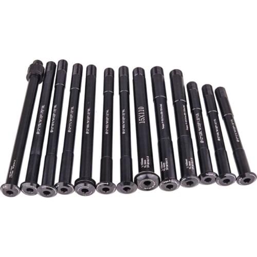 MTB Thru Axle Road Bike Shaft Front Rear Hub Skewers 12mm 15mm Wheel Axis Hub Shaft 15x100 12x142 12x100 12x148 15x110