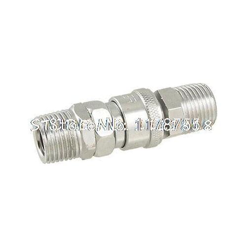 Pneumatic 1/2" M Thread Hose Quick Release Coupler Set