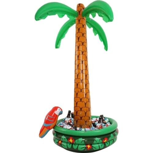 Inflatable Palm Tree Shape Cooler Ice Bucket For Drinks Beverages Festival Activities Decoration Home Parties Furnishings Props