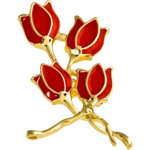 MZC New Beautiful Flowers Brooches Jewelry Brooches Pin For Party Rhinestone Colorful Small Cute Women Broache Dress Accessories