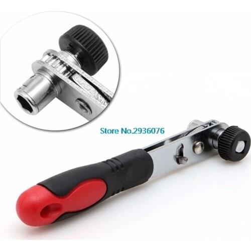 OOTDTY Professional Quick Lever Release Drive 1/4 Ratchet Wrench Handle Lock Socket CR-V Steel Repairing Tool Mar10-0
