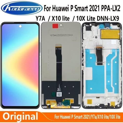 Original Display For Huawei Honor 10X lite DNN-LX9 Y7A LCD Display Touch Screen Digitizer For Huawei P Smart 2021 LCD