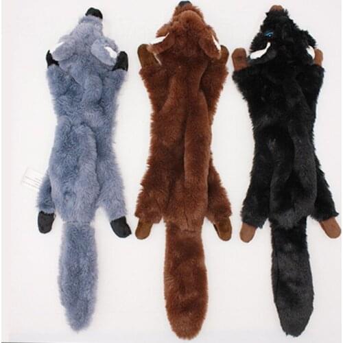 Plush Hamster Dog Toys Squeak Training Supplies Various Animal Toy Dog Chew Squeaky Cleaning Teeth Toy For Puppy Large Dogs