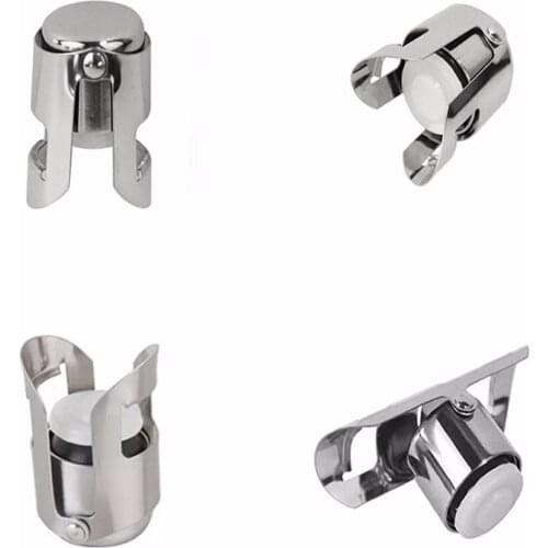 Silver Professional Red Wine Champagne Sparkling Wine Bottle Stopper Sealer Fizz Keeper Stainless steel Bottle Opener Bar Kit