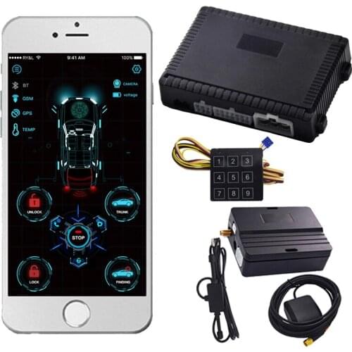Drop Shipping KOL Cardot 4G Smart Remote Phone Control keyless Entry Gps Tracking Device Car Alarms