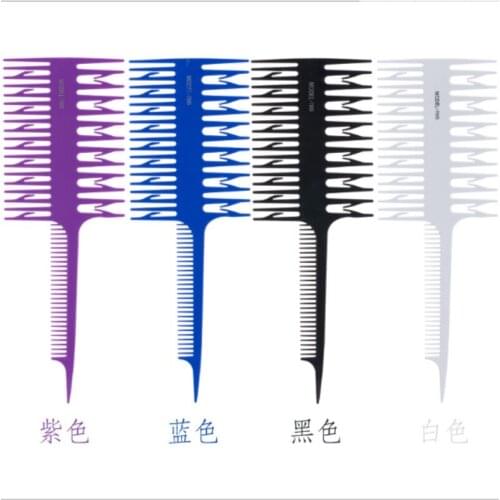 Salon Fish Bone Shape Comb Hair Dyeing Sectioning Highlighting Comb Women Updo Big Tooth Comb Hair Dyeing Tool 200pcs