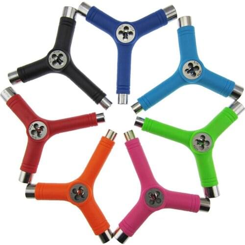 Y Type 6-in-1 Disassembly Tools Accessories Use For Roller Skate Scooter Skateboard Tools Socket Wrench Spanner Tool MC889