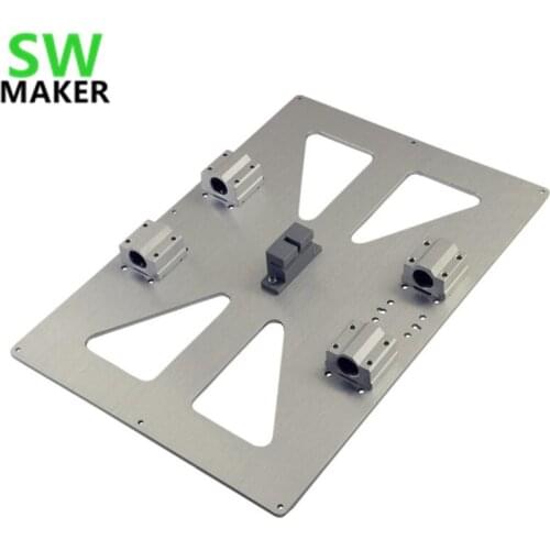 SWMAKER reprap 3d printer prusa i3 Y carriage plate xl 300x200 kit 4 xSC8UU update