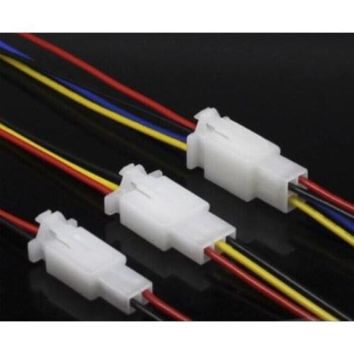 Shhworldsea 1Pairs 2 3 4 6 9 pin 2.8mm Electrical Connector plug with 15CM copper wire for E-Bike,Motorcycle,Motorbike