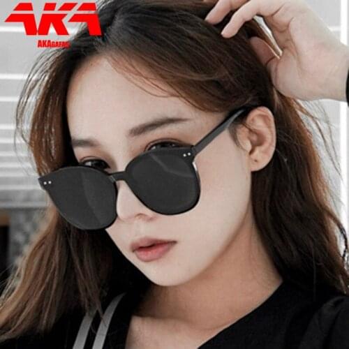 AKAgafas Cat Eye Sunglasses Women 2021 Classic Small Frame Sunglasses Women Vintage Yellow Glasses Shades for Women Gafas De Sol