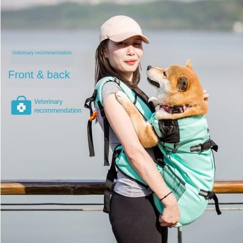 City Models 6.0 Corgi Shiba Inu Teddy Dog Carriers Bags Large Breathable Backpack Dog Bags Small Mid Dog Go Out Carrying Bag