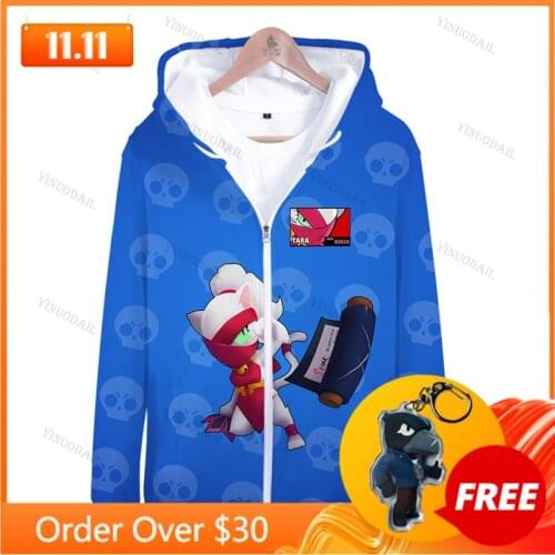 CAT TARA Browlers 3d Hoodie Sweatshirt Men and Women Harajuku Long Sleeve Jacket Coat Streetwear Kids Hoodies Teen Clothes