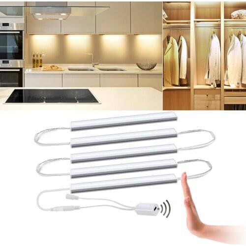 Smart LED Kitchen light Stepless Bar lights Tube 30/40/50cm Night lamp Cabinet Wardrobe Bed Room Hand Sweep Sensor lighting
