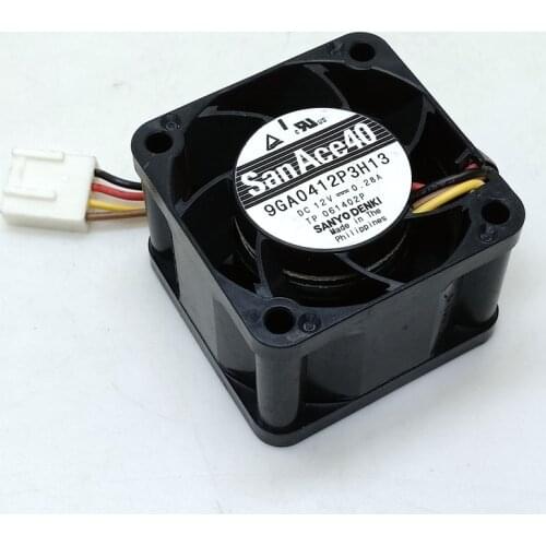 40mm 4cm PWM Computer Cpu Cooling Fan High Speed,9GA0412P3H13 40X40X28mm DC 12V 3000RPM 4P,for Sever Inverter Power Supply PSU