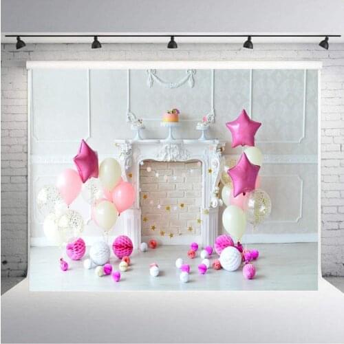 1st Photography Vinyl Background Birthday Party Balloons Flower Love Baby Decor Photocall Backdrop For Photo Studio