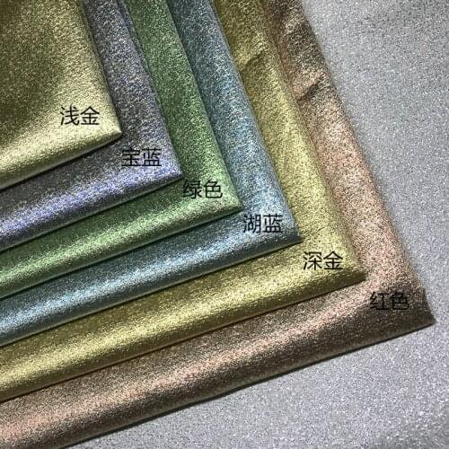 High-grade flat gold silk shiny yarn-dyed jacquard windbreaker jacket suit dress fabric diy 0.5m