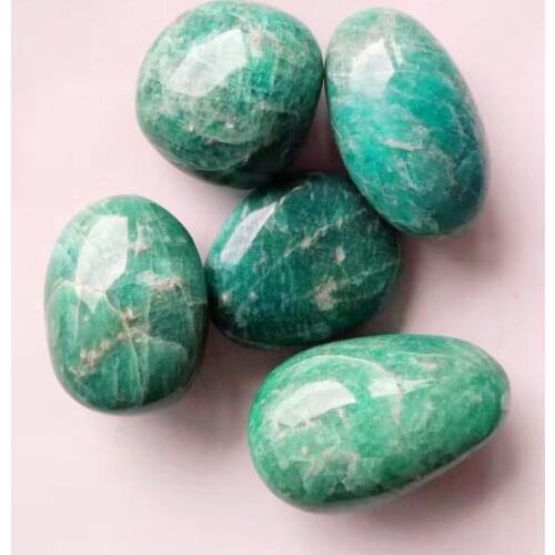 1pcs natural amazonite stone quartz crystals palmstone reiki stones and crystals home garden decoration for gift sale