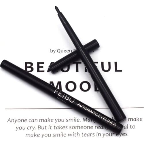 1PC Automatic Rotating Liquid Eyeliner Black Waterproof Not Blooming Long Lasting Easy To Wear Quality Makeup Eyeliner TSLM2