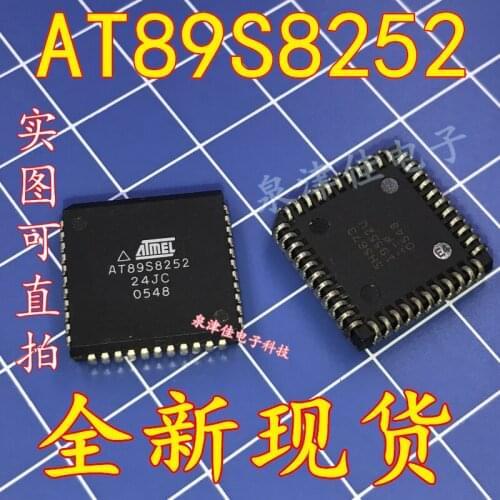 100% Original New AT89S8252-24JC PLCC AT89S8252