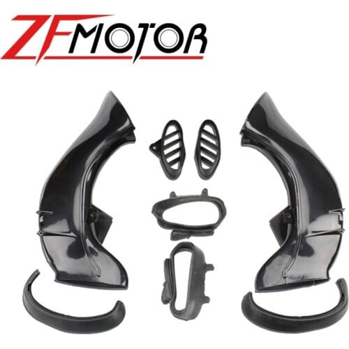 2pcs YZF 1000 Ram Air Intake Tube Duct Cover Fairing For Yamaha YZF1000 YZF R1 2004 2005 2006 ABS Plastic Motorcycle Accessories