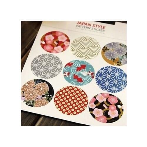27 pieces DIY Japanese Flower Lace Vintage Paper packaging label Adhesive Sticker(dd-1568)