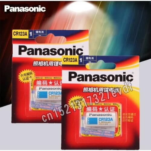 2pcs New Original Panasonic CR123A CR17345 3V Lithium Battery Camera Non-rechargeable Batteries