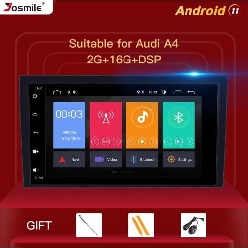 2 Din Android 11 Car Radio For Audi A4 B6 B7 S4 B7 B6 RS4 B7 SEAT Exeo 2002-2008 Multimedia GPS Navigation Head unit Stereo DSP