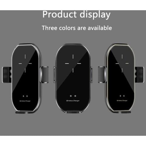 A7 Car Wireless Charger for iPhone Samsung Xiaomi Huawei Induction Car Mount Fast Wireless Charging with Car Phone Holder