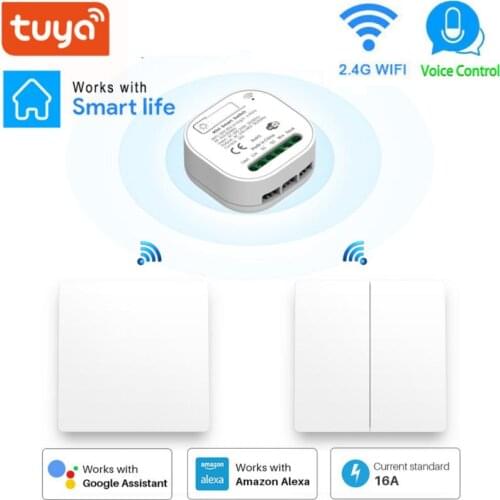 WiFi Self Powered Switch With RF433 No Battery Tuya Kinetic Remote Control Wireless Switch Alexa Echo Google Home Voice Control