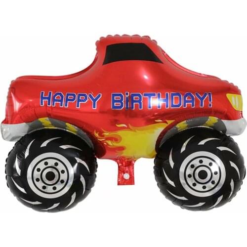 DIY Cartoon Car Balloons Fire Truck Car Train Foil Balloon Ambulance Globos Children Gifts Birthday Party Decorations Kids balls