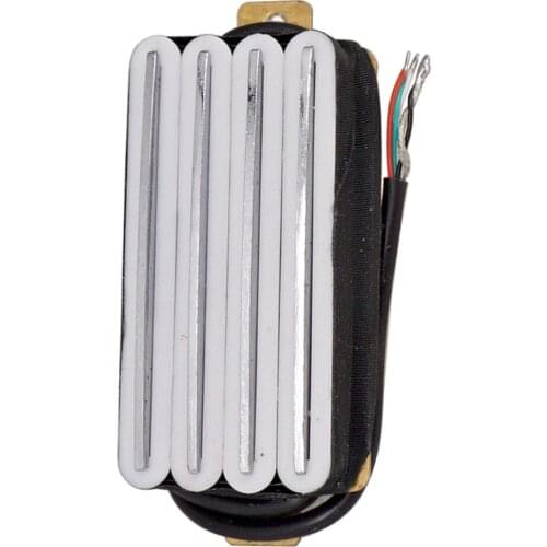 Dual Hot Rail Guitar Double Coil Pickup for Electric Guitar, White