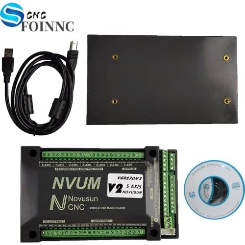 NVUM 6-axis Mach3 USB card 200KHz CNC router 3 4 6-axis motion control card branch board for DIY engraving machine