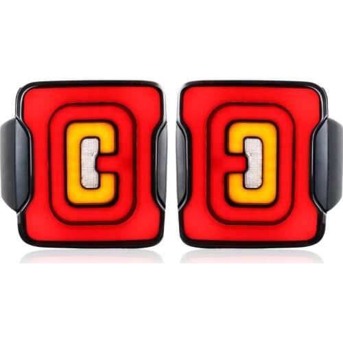 Tail Light For 2007-2017 Jeep Wrangler JK LED Rear Brake Runing turn signal Light European version Somked lens