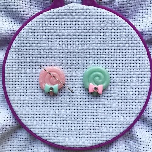 Candy Color Lollipop needle minder to keep track of your needle