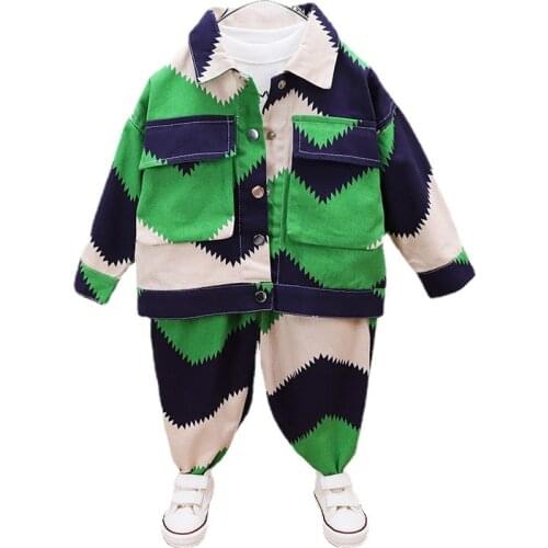 New Autumn Children Casual Clothes Baby Boys Girls Fashion Jacket Pants 2Pcs/sets Kids Infant Clothing Toddler Cotton Sportswear