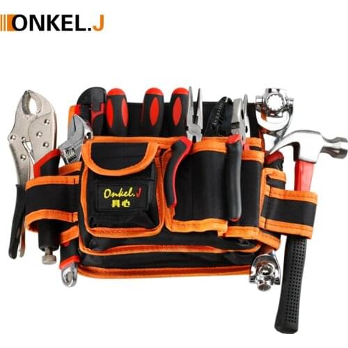 New Multi-functional Electrician Tools Bag Oxford Cloth Woodworking Waist Pouch Belt Storage Holder Organizer Garden Tool Kits
