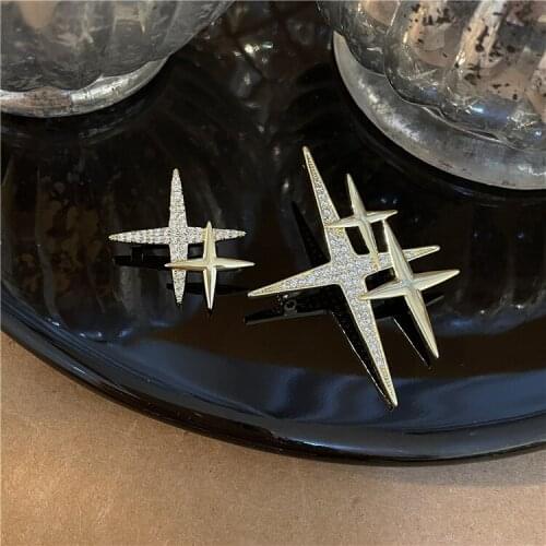 Fashion Star Brooch Pin Rhinestone Female Metal Badge Pins Korean Suit Lapel Pins Brooches Jewelry Women Men Accessories Hat Pin