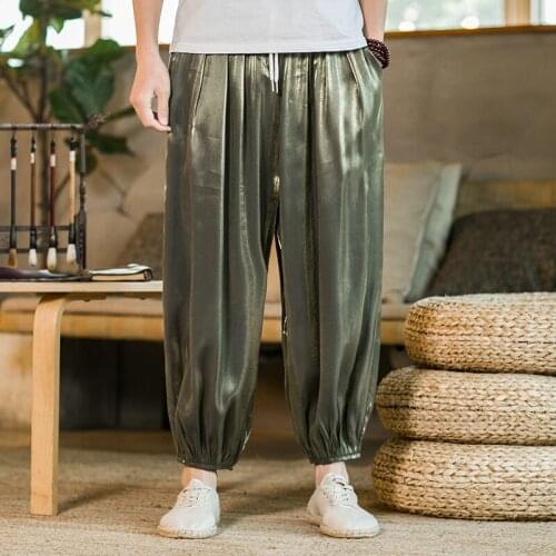 Hip Hop Mens Reflective Harem Pants Black Purple Man Sweatpants 2021 Loose Streetwear Woman Casual Pants Trousers Large Size 5XL