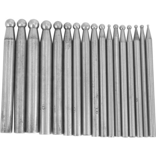 Jewellers Tool Jewelry Dapping Block Set with 17Pcs Jewelry Tool Kit Dapping Punches with Plastic Stand