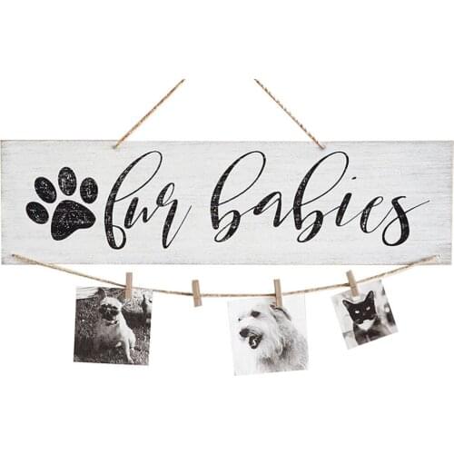 Photo Clips Wall Hanging Tag DIY Creativity Wooden For Wedding Creative Decor Birthday Board